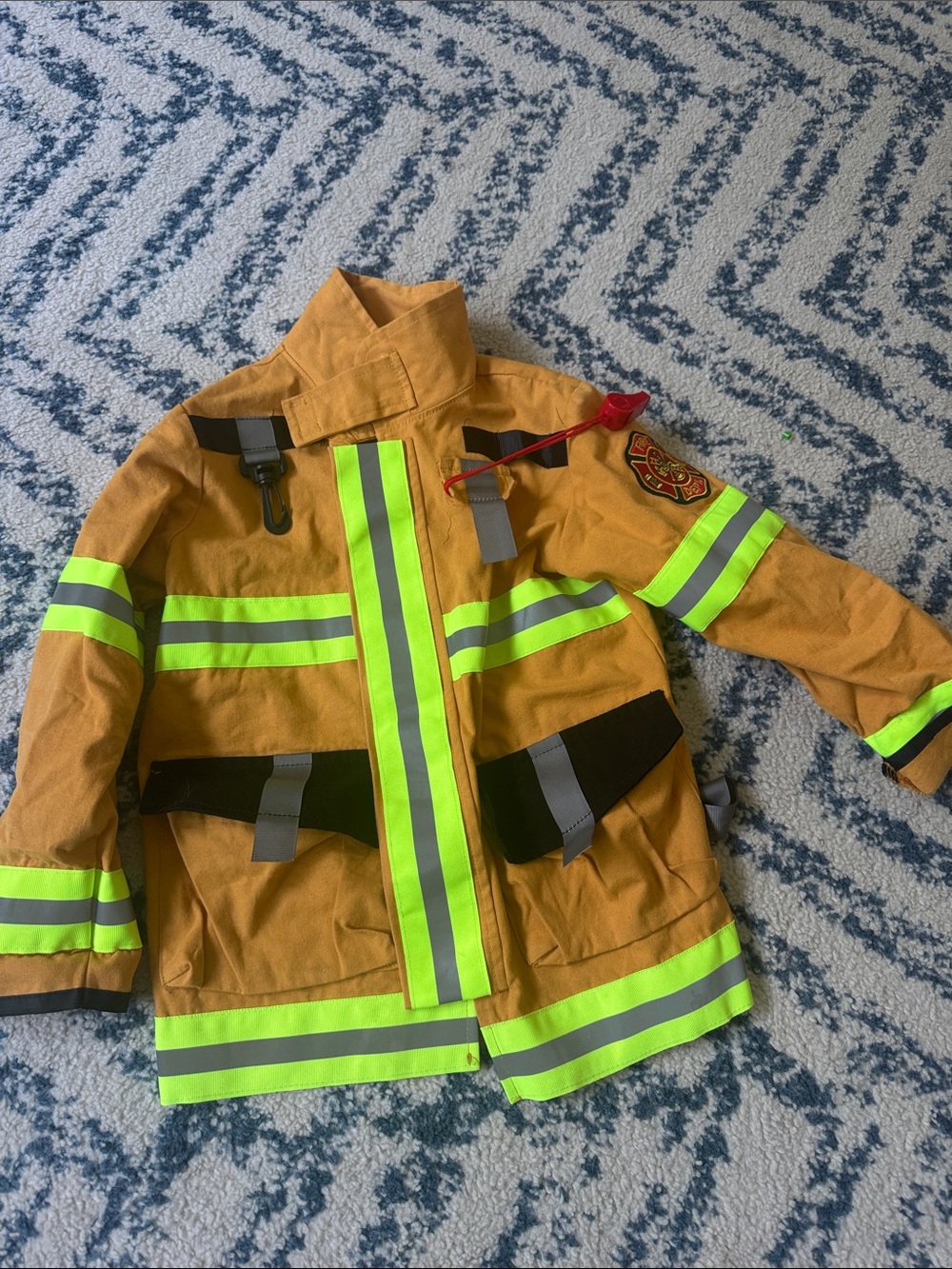 Kids Reflective Firefighter Jacket - Yellow